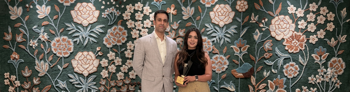 Disha Bhatnagar & Rishab Mehra, co-founders of Growify Digital, with the Outlook Business Spotlight Achievers Awards 2026 at the Outlook Business Spotlight Achievers Awards 2026 in New Delhi